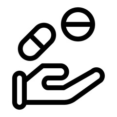 medicine line icon
