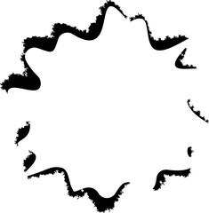 Spray paint stencils paint frames.