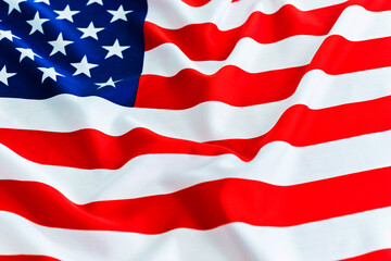 Obraz premium Closeup of american flag