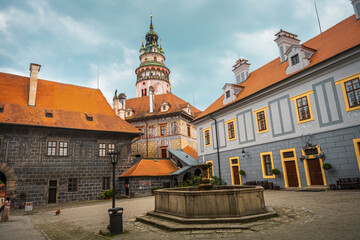 Fototapeta na wymiar Cesky Crumlov old town, Czech Republic