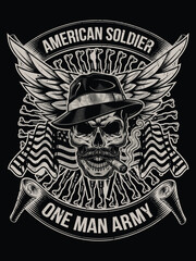 American Veteran T-Shirt Design