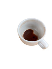 white coffee mug unwashed