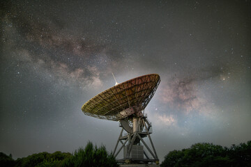 茨城県高萩市　さくら宇宙公園の初夏の天の川