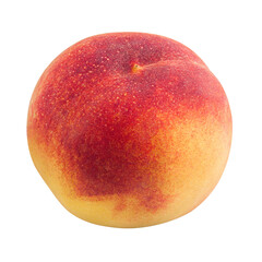 Peach, Nectarine, isolated on white background, full depth of field