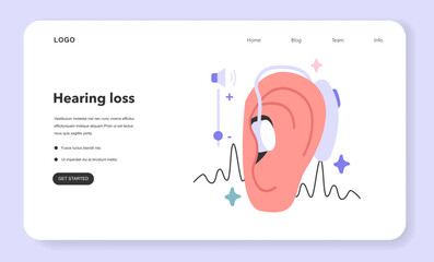 Digital hearing aid. Neuroprosthesis to a deaf person. Hearing loss