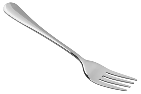 Fork, cutlery isolated on white background, full depth of field