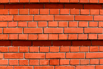 red brick wall in the rays of the spring sun in the old town 7