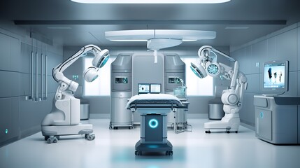 Robotic surgical operating room using artificial intelligence