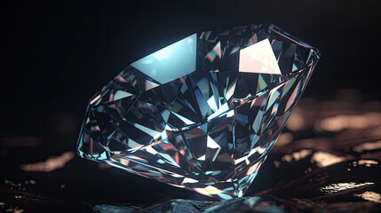 Beautiful slowly focus rotating diamond Seamless