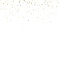 Gold Glitter Stars. Luxury Shiny Confetti.