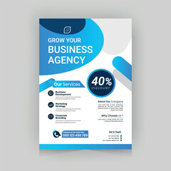 Corporate business flyer poster pamphlet brochure. Modern creative flyer Design.
Business A4 print brochure template vector. real state business presentation.
