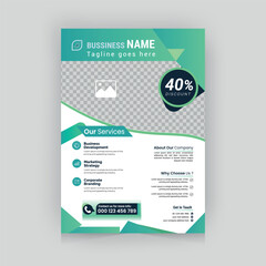 Corporate business flyer poster pamphlet brochure. Modern creative flyer Design.
Business A4 print brochure template vector. real state business presentation.
