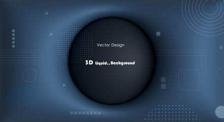 Vector, Illustration abstract element with dynamic shape, gradient color, 3d rendering background. Minimal pattern geometric shape. Modern, futuristic graphic design for poster cover, banner template