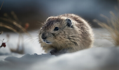 Lemming in Action: Capturing the Agility and Spirit of the Arctic Explorer. Generative AI