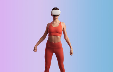Black woman in VR headset