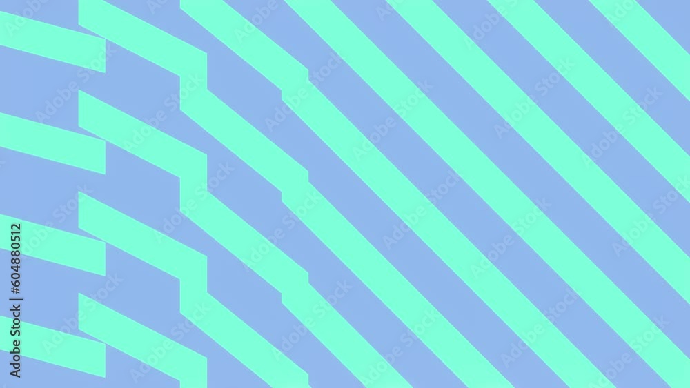 Aufkleber Dynamic pattern of transforming geometric figures. 3d rendering loop animation