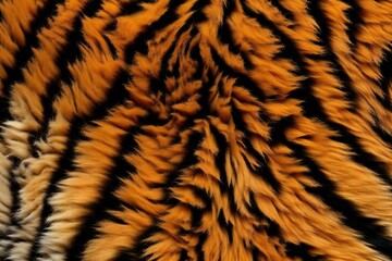 The texture of the tiger skin fur Generative AI 