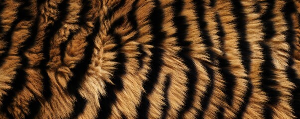 Fototapeta premium The texture of the tiger skin fur Generative AI 