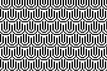 Abstract black and white pattern. Monochrome mosaic pattern graphic design element.