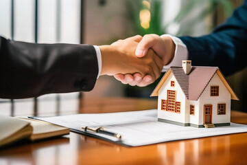 Legally Binding Agreement: Real Estate Agent Facilitates Home Purchase Contract Signing