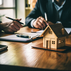 Sealing the Contract: Real Estate Agent Ensures Smooth Home Purchase Agreement Signing