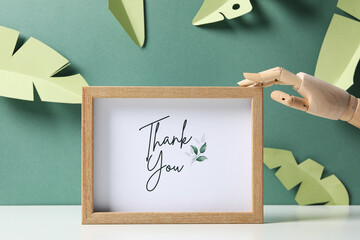 Words of gratitude, gratitude concept, text Thank you