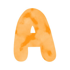 Art Font watercolor alphabet