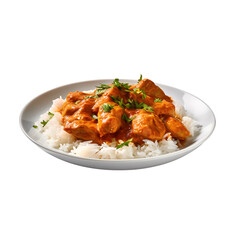 butter chicken with rice