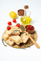 Concept of different world cuisine - Italian food and cuisine