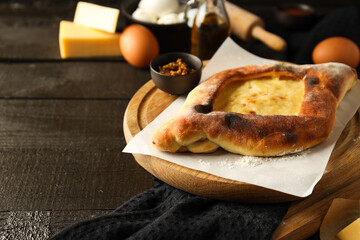National Georgian cuisine food, flour product - Khachapuri