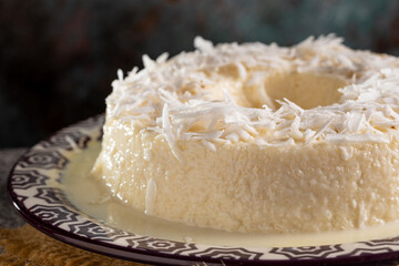 Sweet couscous. Traditional Brazilian dessert (cuscuz doce).