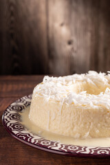 Sweet couscous. Traditional Brazilian dessert (cuscuz doce).