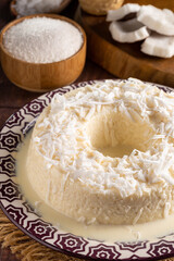 Sweet couscous. Traditional Brazilian dessert (cuscuz doce).