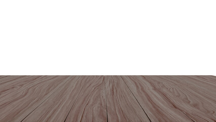 A blank empty wooden table top for product placement.