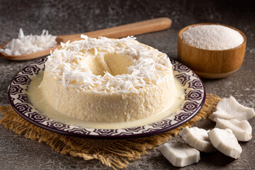 Sweet couscous. Traditional Brazilian dessert (cuscuz doce).