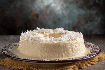 Sweet couscous. Traditional Brazilian dessert (cuscuz doce).