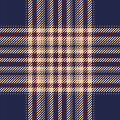 Fototapeta premium Plaid check pattern. Seamless fabric texture. Tartan textile print.