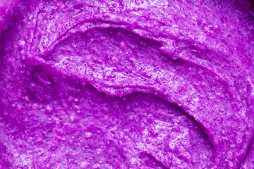 Berry yoghurt ice cream. Smoothies from fresh fruits and berries. Ice cream texture. Delicious sweet dessert close-up as a background.