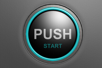 Push to start black button