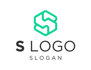 Logo about S Letter on white background. created using the CorelDraw application.