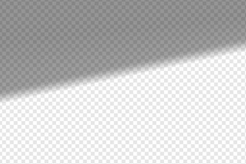 Shadow overlay effect. Soft realistic shadow. Vector