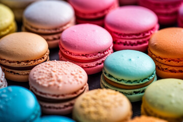 Obraz premium colorful macaroons 