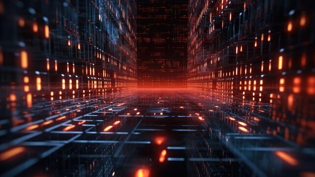 Software development, application programming code and tacit computer coding . Concept of smart digital transformation and technology disruption that changes global trends in new information era .