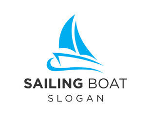 Logo about Sailboat on white background. created using the CorelDraw application.