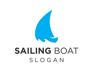 Logo about Sailboat on white background. created using the CorelDraw application.
