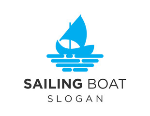 Logo about Sailboat on white background. created using the CorelDraw application.