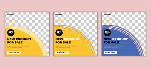 Vector social media post design