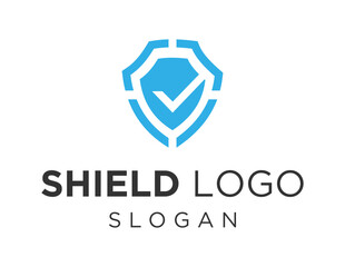 Logo about Shield on white background. created using the CorelDraw application.