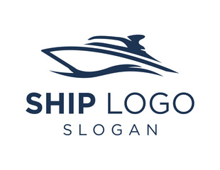 Logo about Ship on white background. created using the CorelDraw application.