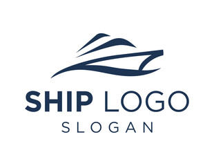 Logo about Ship on white background. created using the CorelDraw application.